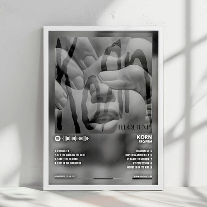 Korn "Requiem" Album Cover Poster - with Complete Tracklist
