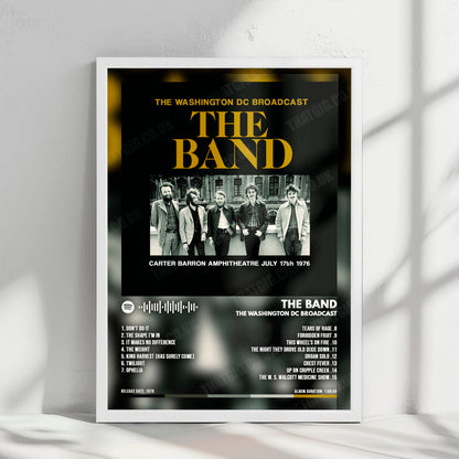 The Band "The Washington DC Broadcast" Album Cover Poster - with Complete Tracklist
