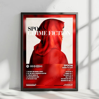 Spoon "Gimme Fiction" Album Cover Poster - with Complete Tracklist