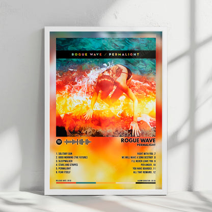 Rogue Wave "Permalight" Album Cover Poster - with Complete Tracklist
