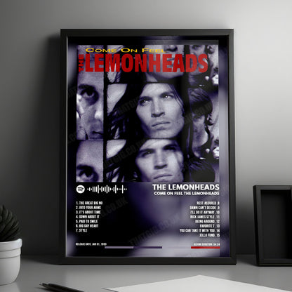 The Lemonheads "Come on Feel The Lemonheads" Album Cover Poster - with Complete Tracklist