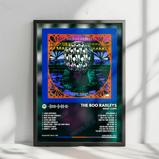 The Boo Radleys "Giant Steps" Album Cover Poster - with Complete Tracklist