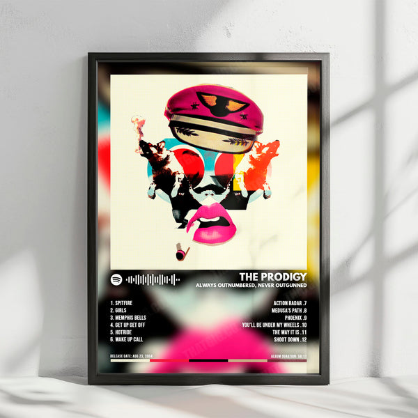 The Prodigy "Always Outnumbered, Never Outgunned" Album Cover Poster - with Complete Tracklist