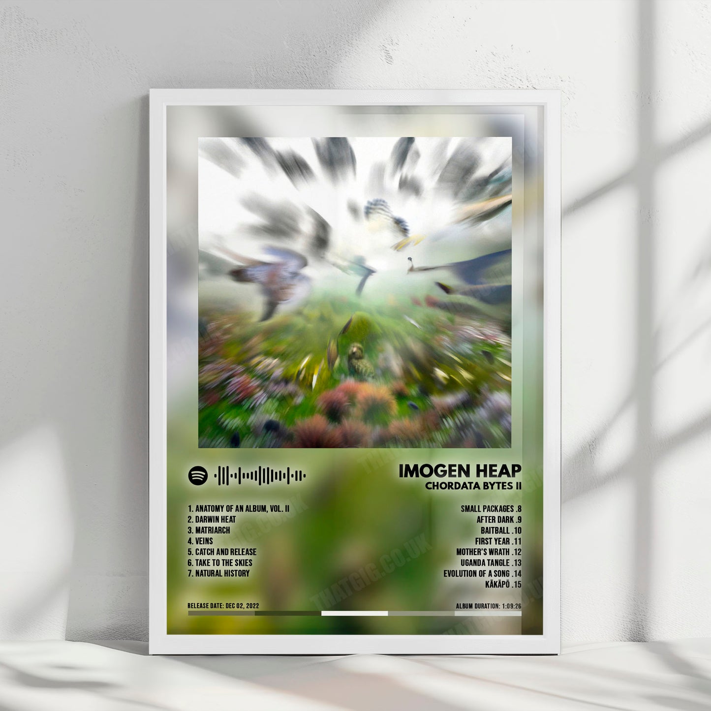 Imogen Heap "Chordata Bytes II" Album Cover Poster - with Complete Tracklist