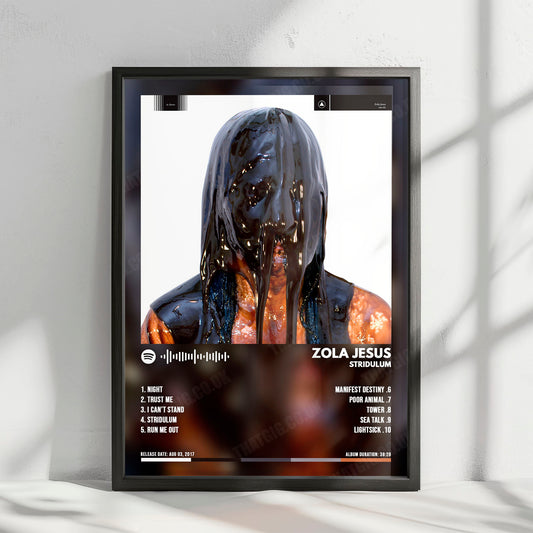 Zola Jesus "Stridulum" Album Cover Poster - with Complete Tracklist