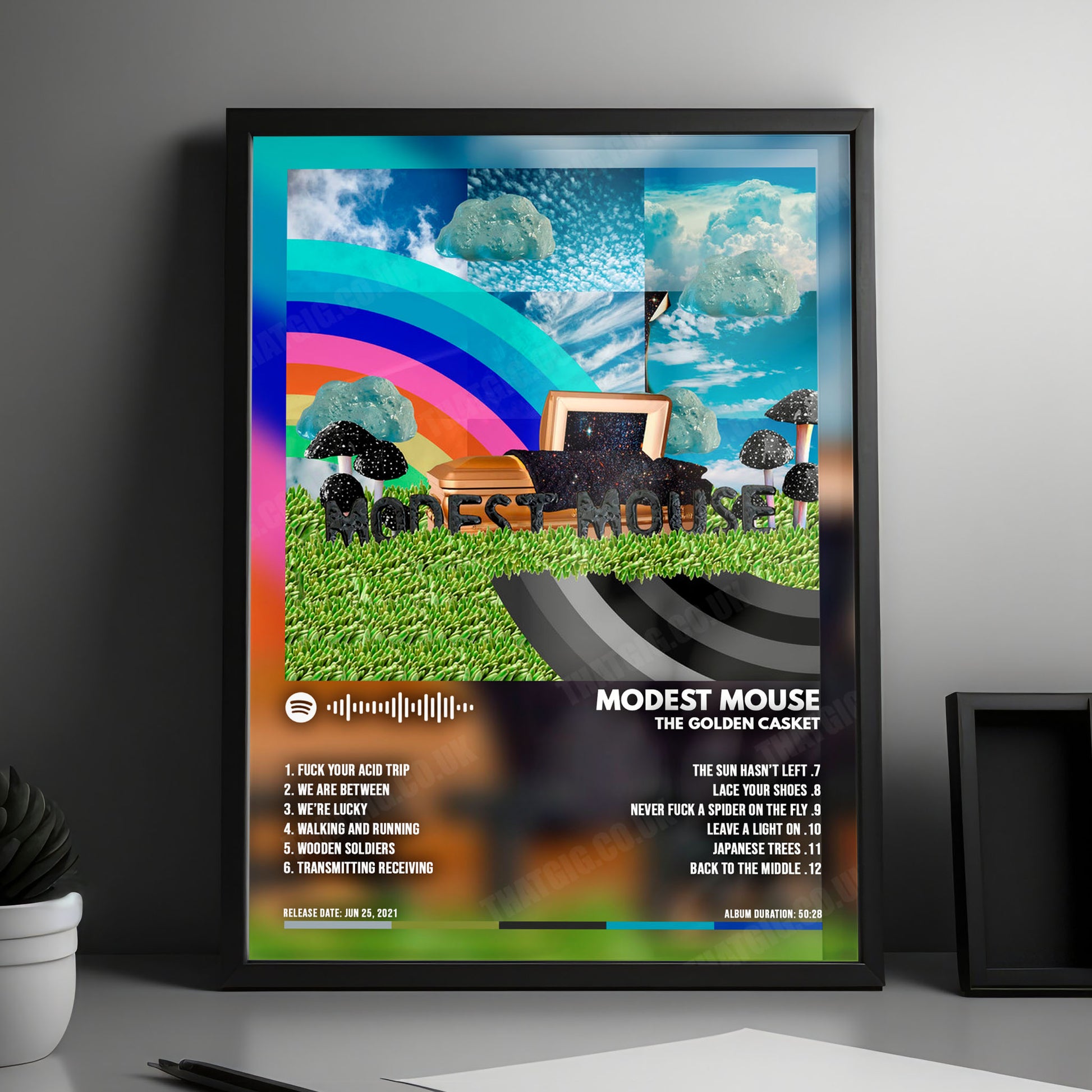 Modest Mouse "The Golden Casket" Album Cover Poster - with Complete Tracklist
