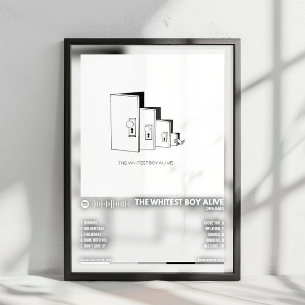 The Whitest Boy Alive "Dreams" Album Cover Poster - with Complete Tracklist