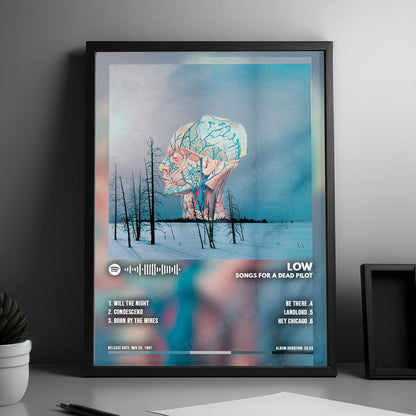 Low "Songs for a Dead Pilot" Album Cover Poster - with Complete Tracklist