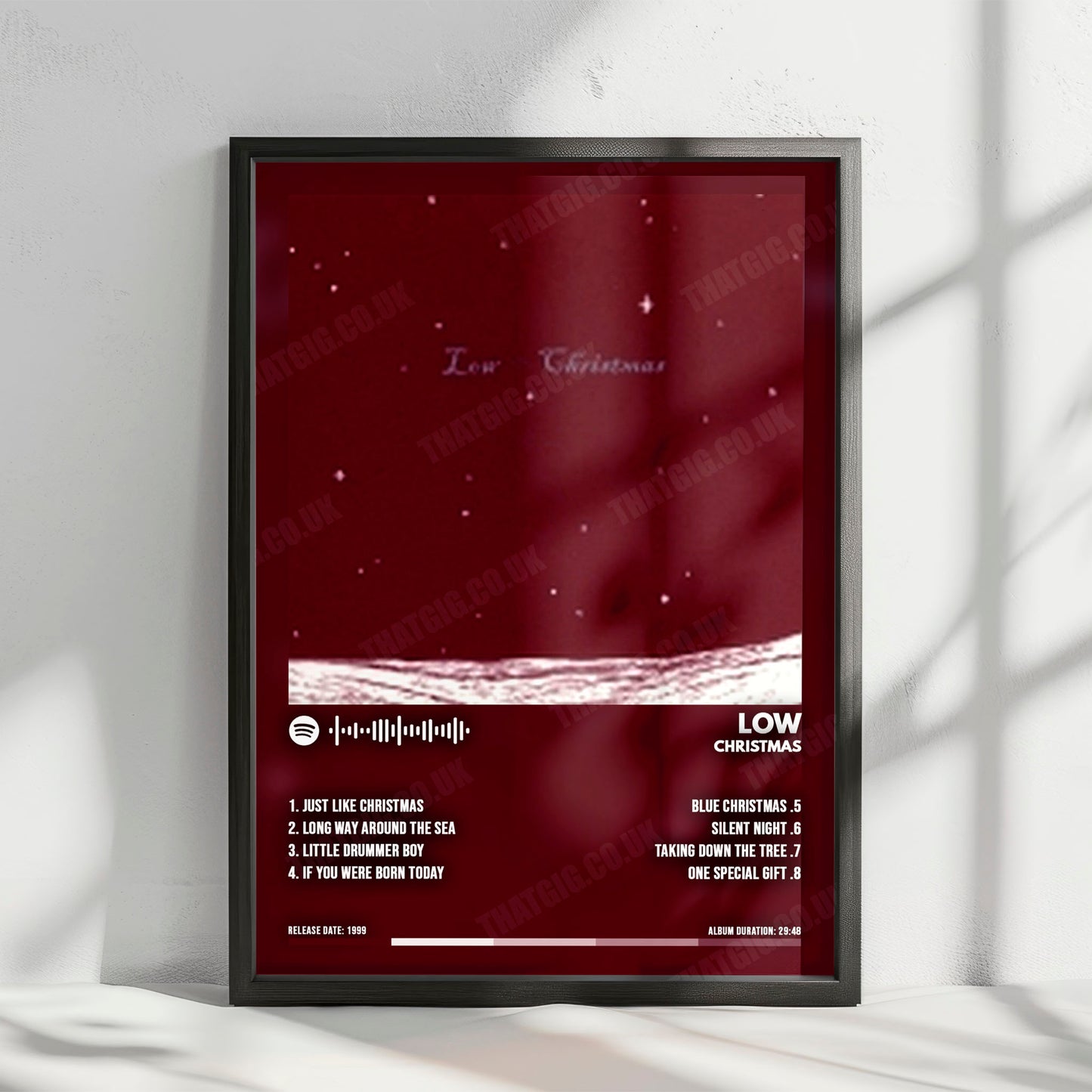 Low "Christmas" Album Cover Poster - with Complete Tracklist