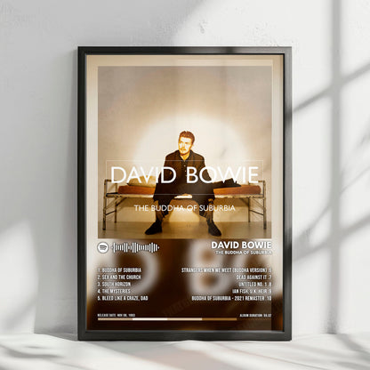 David Bowie "The Buddha of Suburbia" Album Cover Poster - with Complete Tracklist