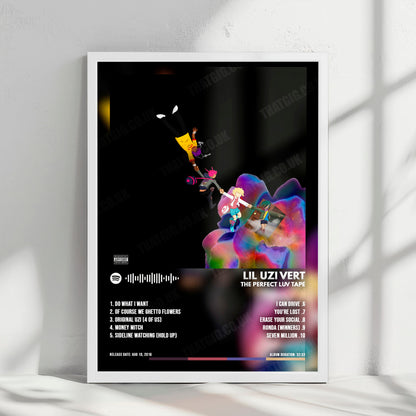 Lil Uzi Vert "The Perfect LUV Tape" Album Cover Poster - with Complete Tracklist