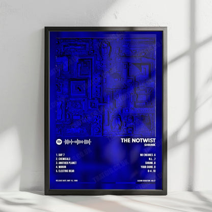 The Notwist "Shrink" Album Cover Poster - with Complete Tracklist