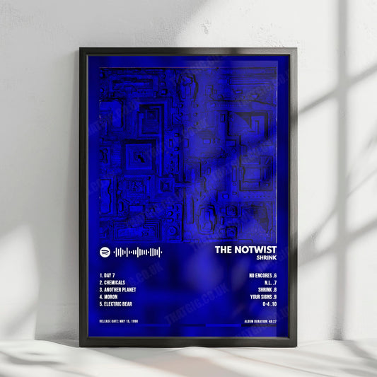 The Notwist "Shrink" Album Cover Poster - with Complete Tracklist