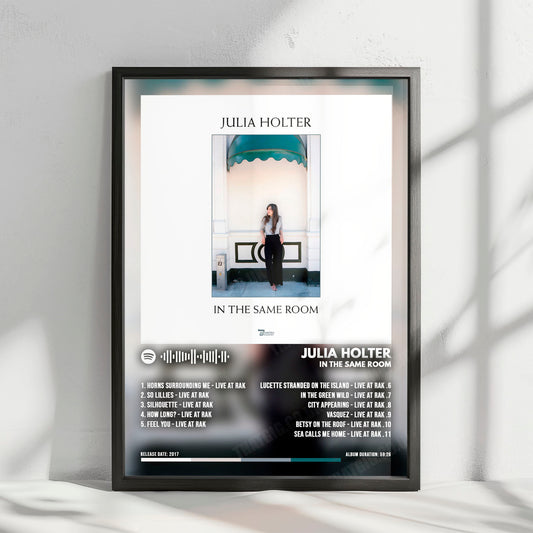 Julia Holter "In The Same Room" Album Cover Poster - with Complete Tracklist