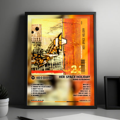 Her Space Holiday "Audio Astronomy" Album Cover Poster - with Complete Tracklist