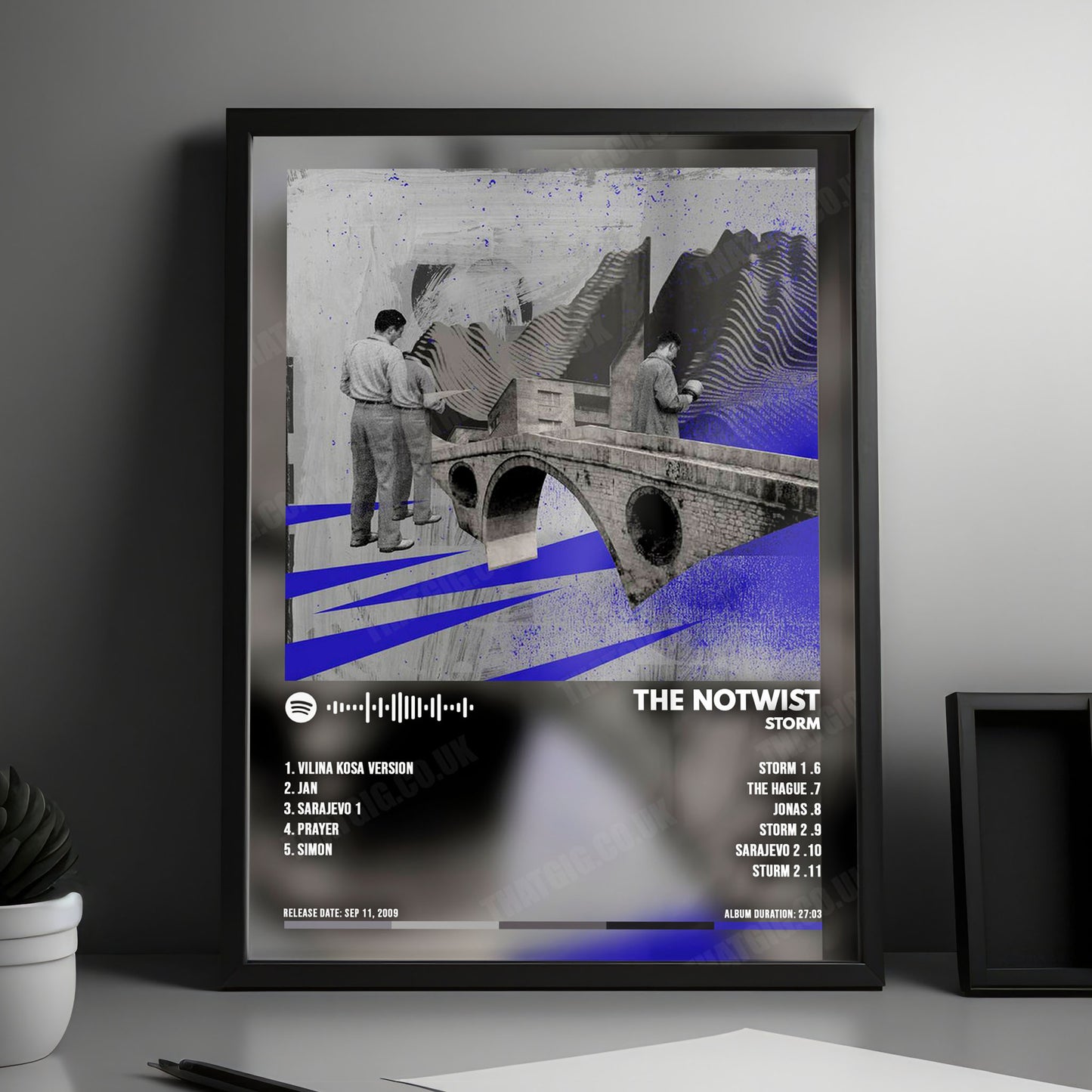 The Notwist "Storm" Album Cover Poster - with Complete Tracklist