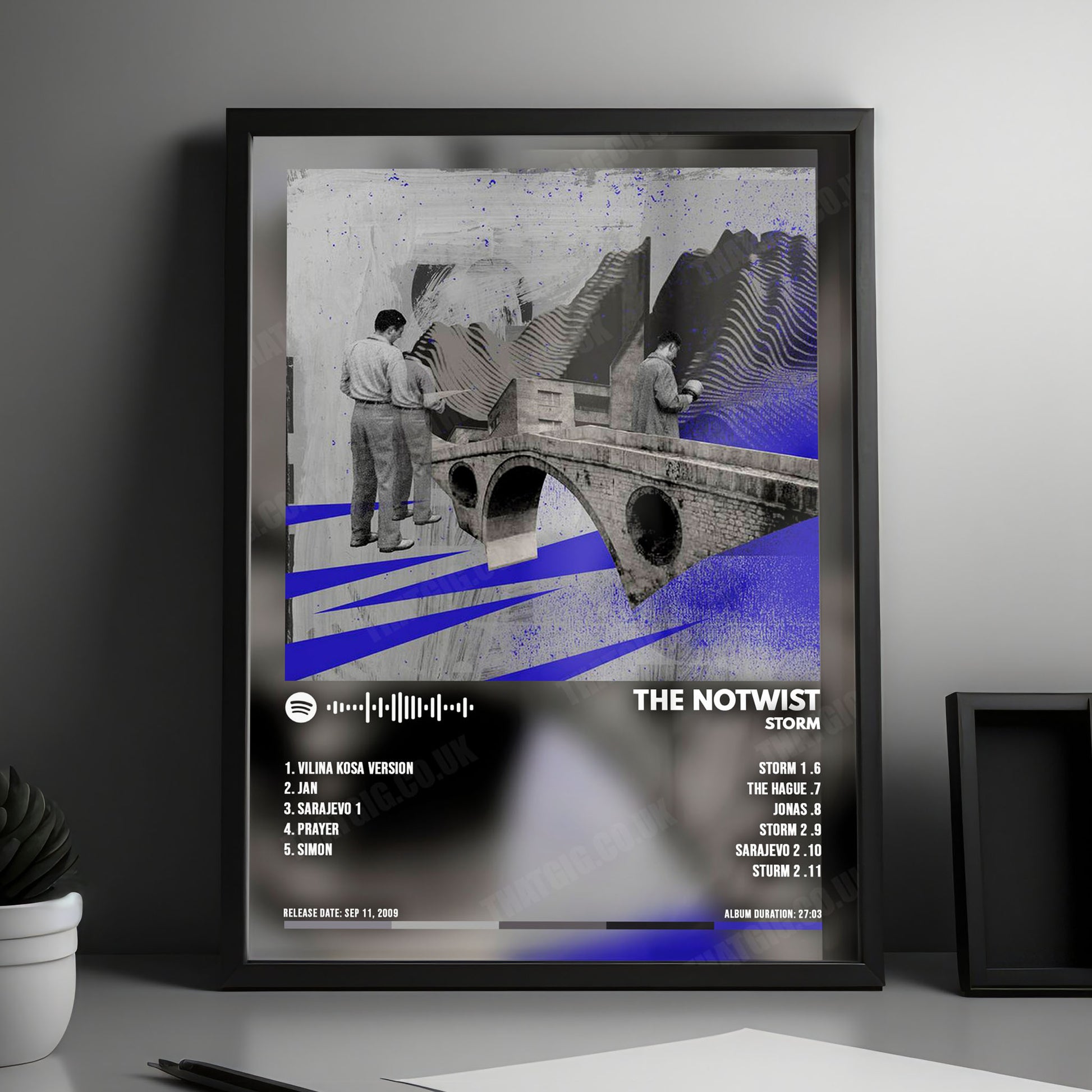 The Notwist "Storm" Album Cover Poster - with Complete Tracklist