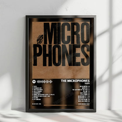 The Microphones "Tests" Album Cover Poster - with Complete Tracklist