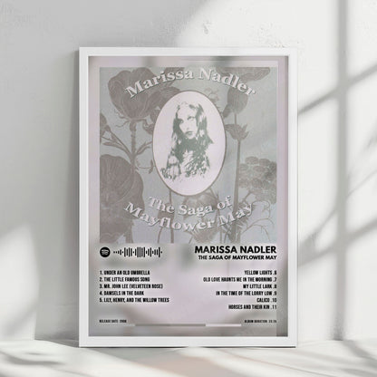Marissa Nadler "The Saga of Mayflower May" Album Cover Poster - with Complete Tracklist
