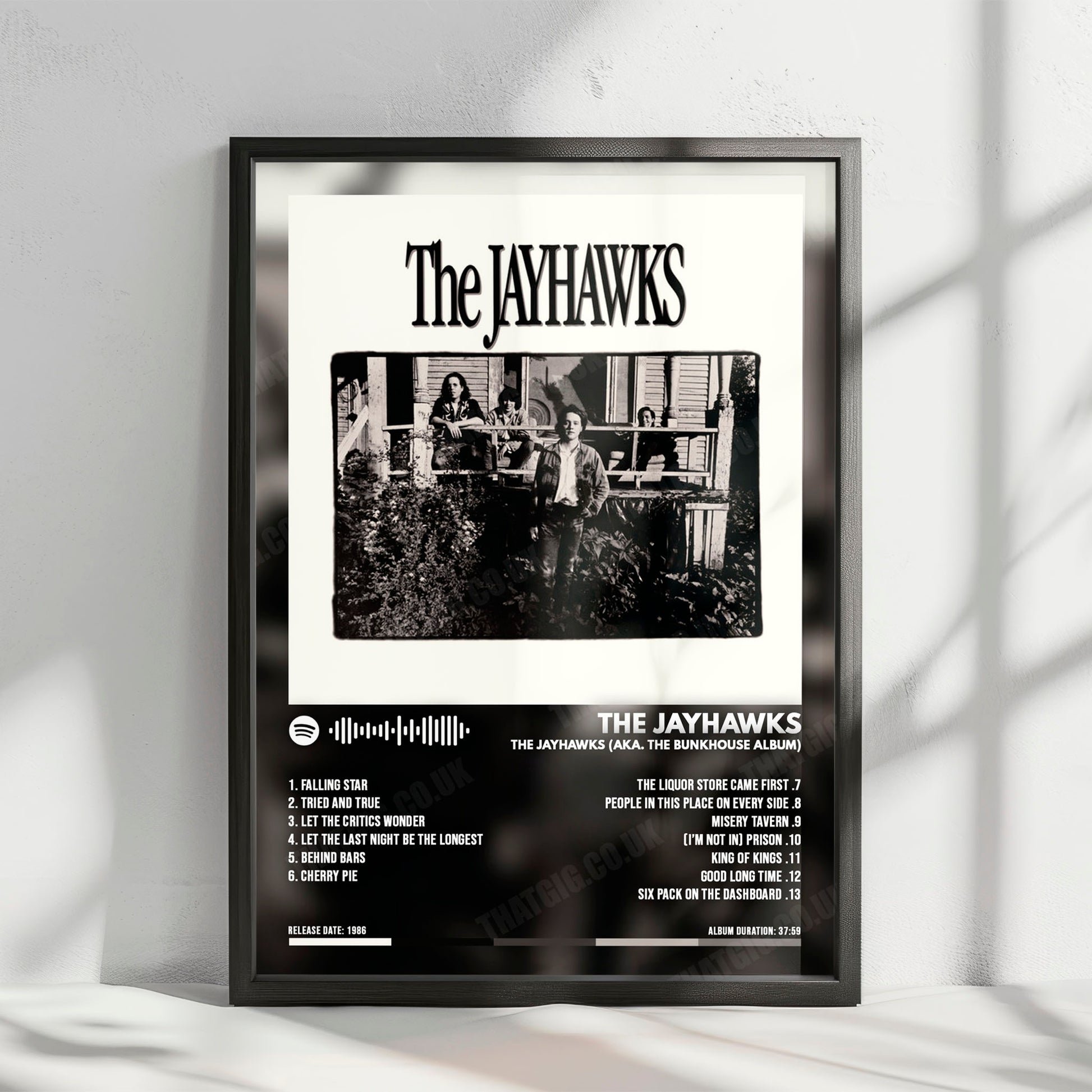The Jayhawks "The Jayhawks (aka. The Bunkhouse Album)" Album Cover Poster - with Complete Tracklist