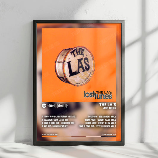 The La's "Lost Tunes" Album Cover Poster - with Complete Tracklist
