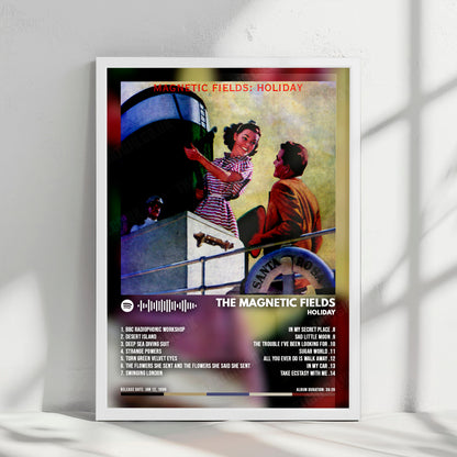 The Magnetic Fields "Holiday" Album Cover Poster - with Complete Tracklist