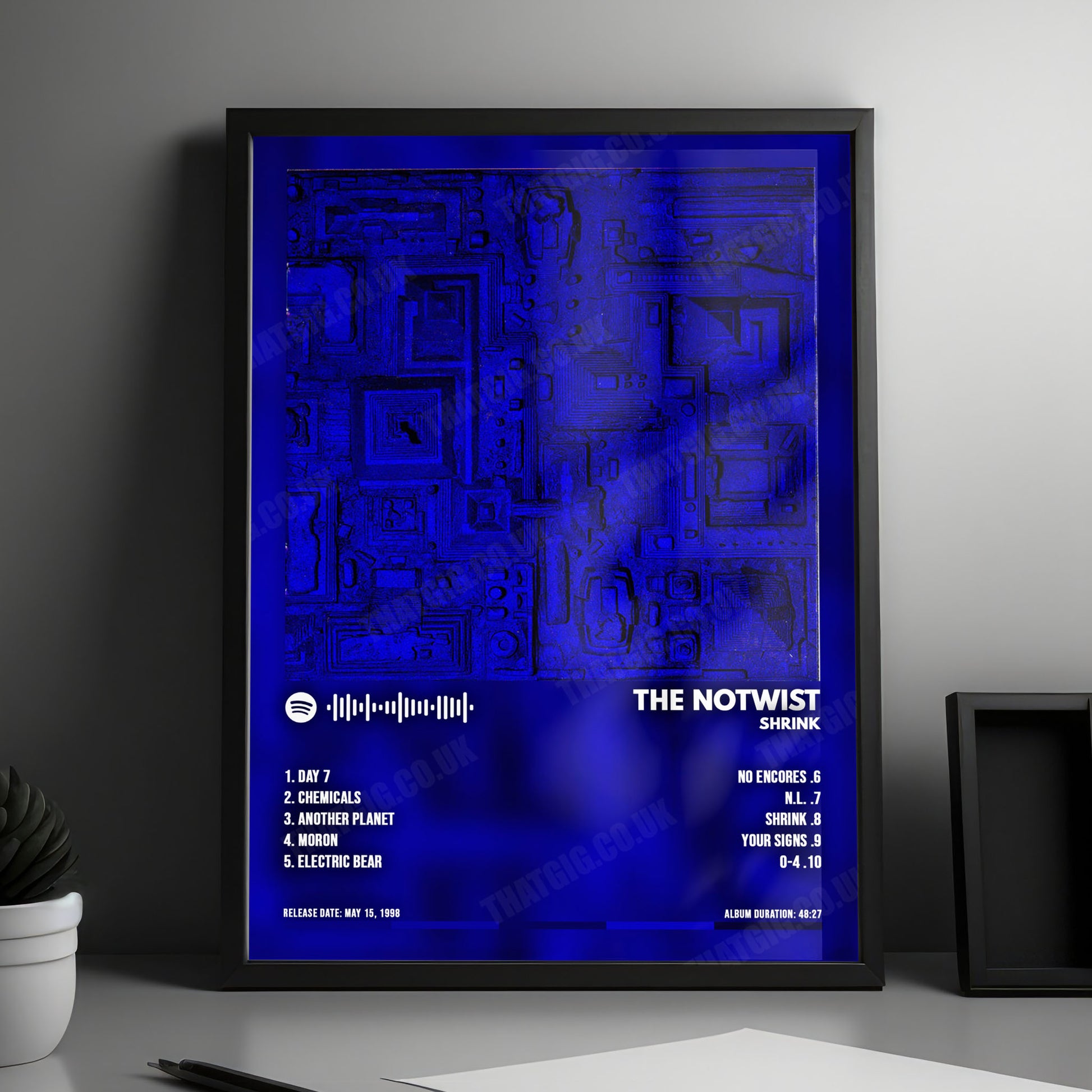 The Notwist "Shrink" Album Cover Poster - with Complete Tracklist