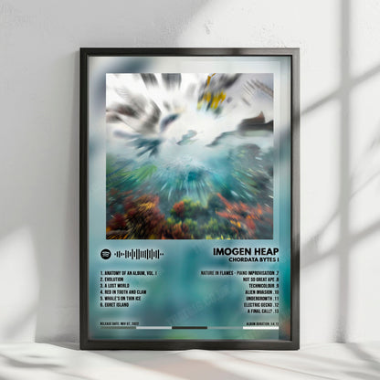 Imogen Heap "Chordata Bytes I" Album Cover Poster - with Complete Tracklist