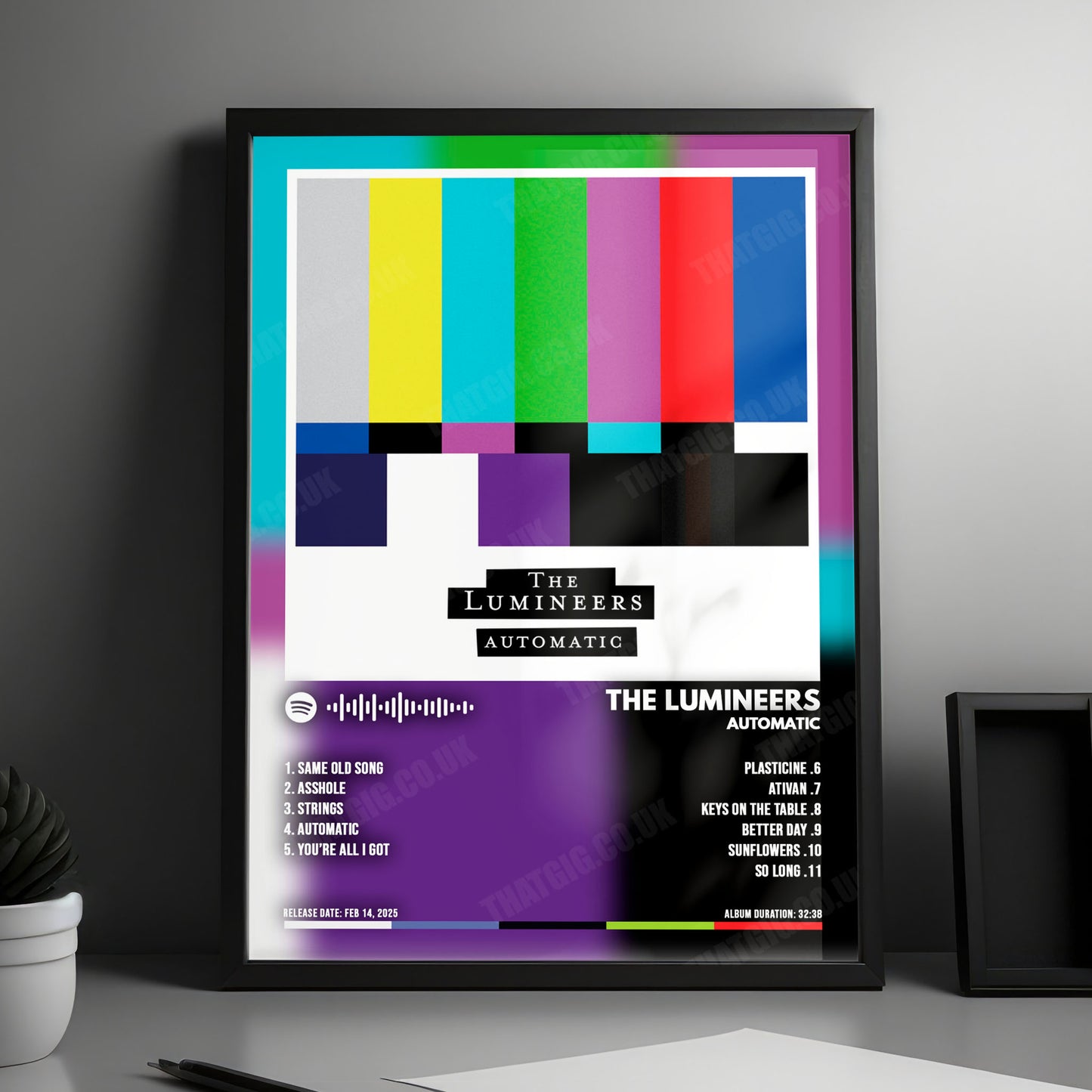 The Lumineers "Automatic" Album Cover Poster - with Complete Tracklist
