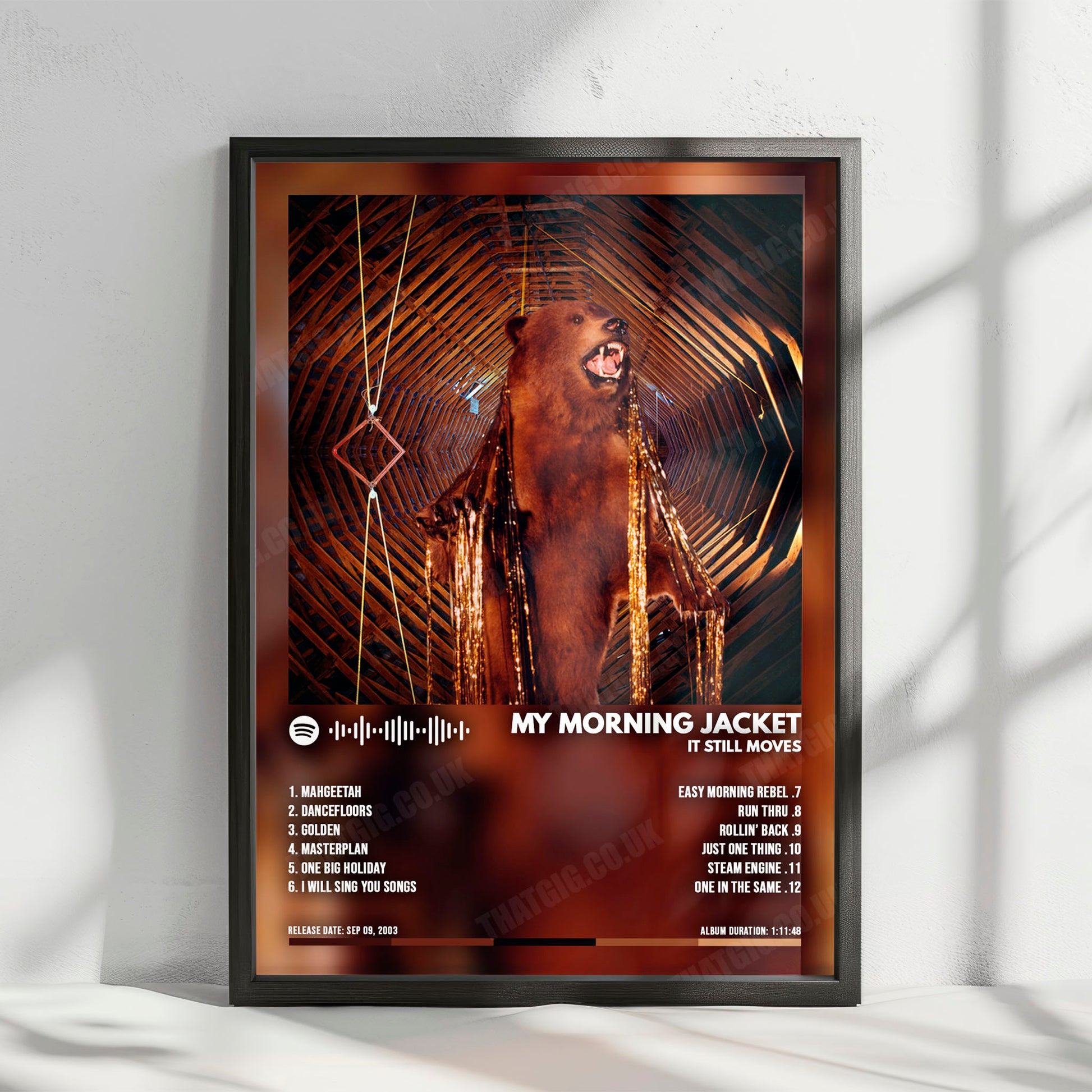 My Morning Jacket "It Still Moves" Album Cover Poster - with Complete Tracklist