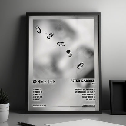 Peter Gabriel "Up" Album Cover Poster - with Complete Tracklist