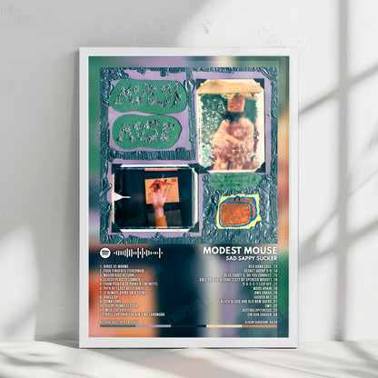 Modest Mouse "Sad Sappy Sucker" Album Cover Poster - with Complete Tracklist