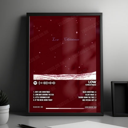 Low "Christmas" Album Cover Poster - with Complete Tracklist