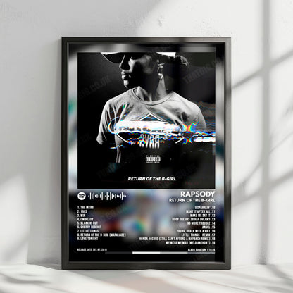 Rapsody "Return of the B-Girl" Album Cover Poster - with Complete Tracklist