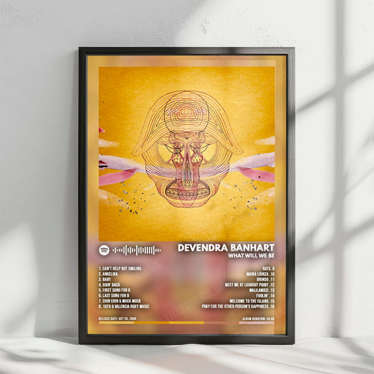 Devendra Banhart "What Will We Be" Album Cover Poster - with Complete Tracklist