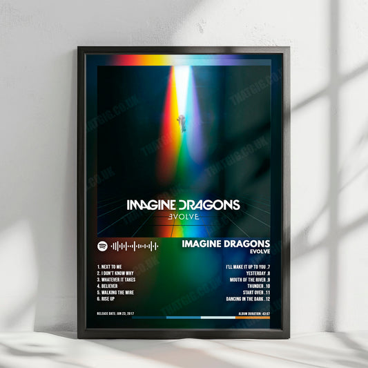 Imagine Dragons "Evolve " Album Cover Poster - with Complete Tracklist