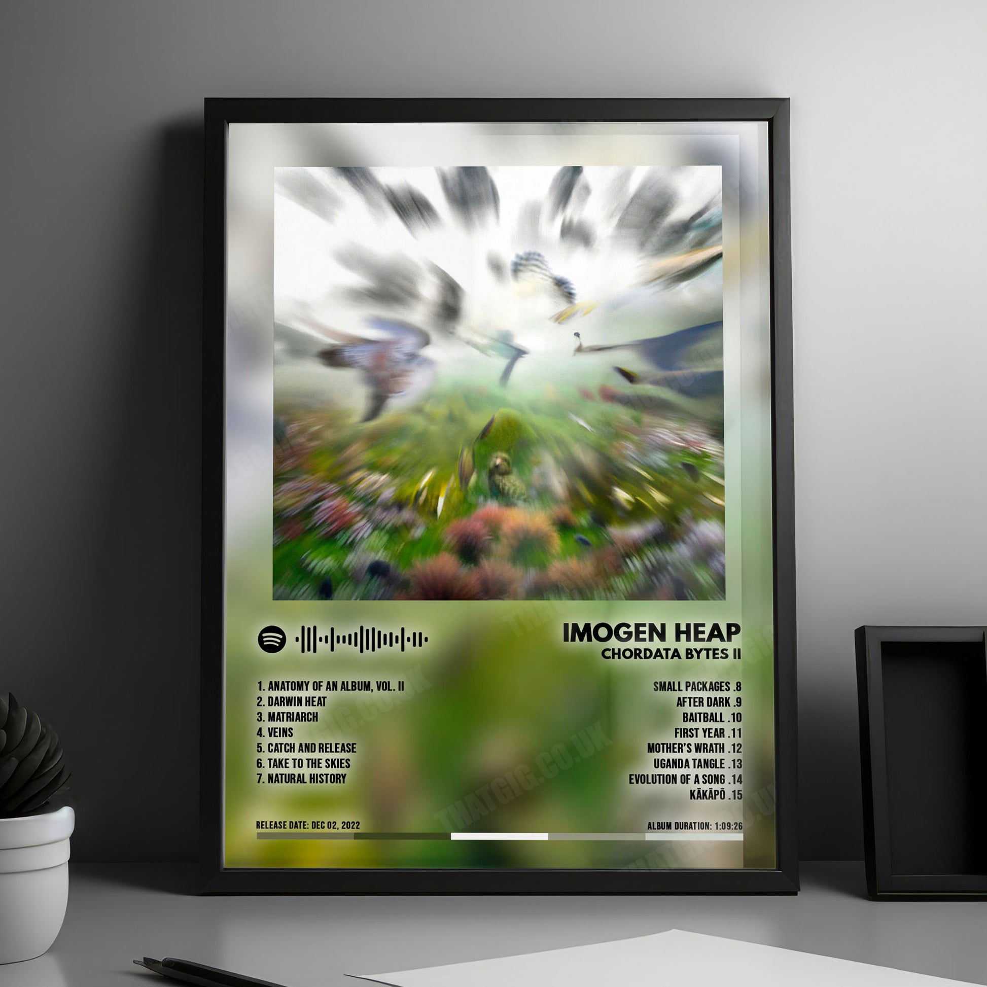 Imogen Heap "Chordata Bytes II" Album Cover Poster - with Complete Tracklist
