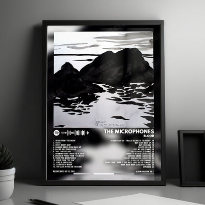 The Microphones "Blood" Album Cover Poster - with Complete Tracklist