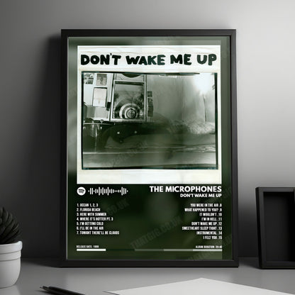 The Microphones "Don't Wake Me Up" Album Cover Poster - with Complete Tracklist