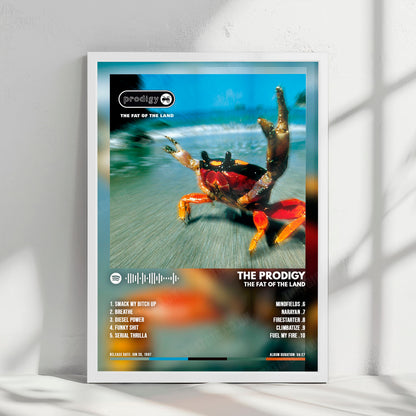The Prodigy "The Fat of the Land " Album Cover Poster - with Complete Tracklist