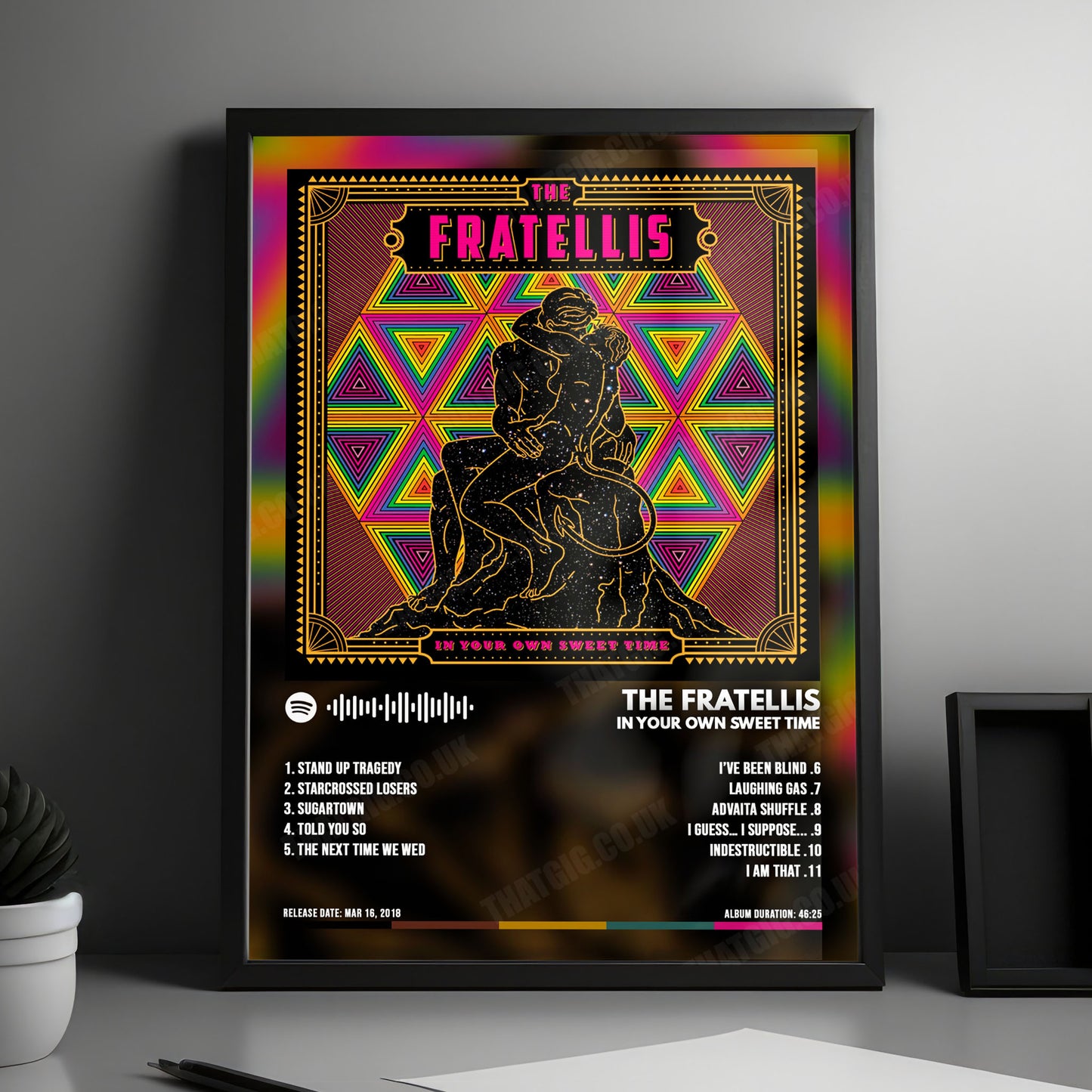 The Fratellis "In Your Own Sweet Time" Album Cover Poster - with Complete Tracklist