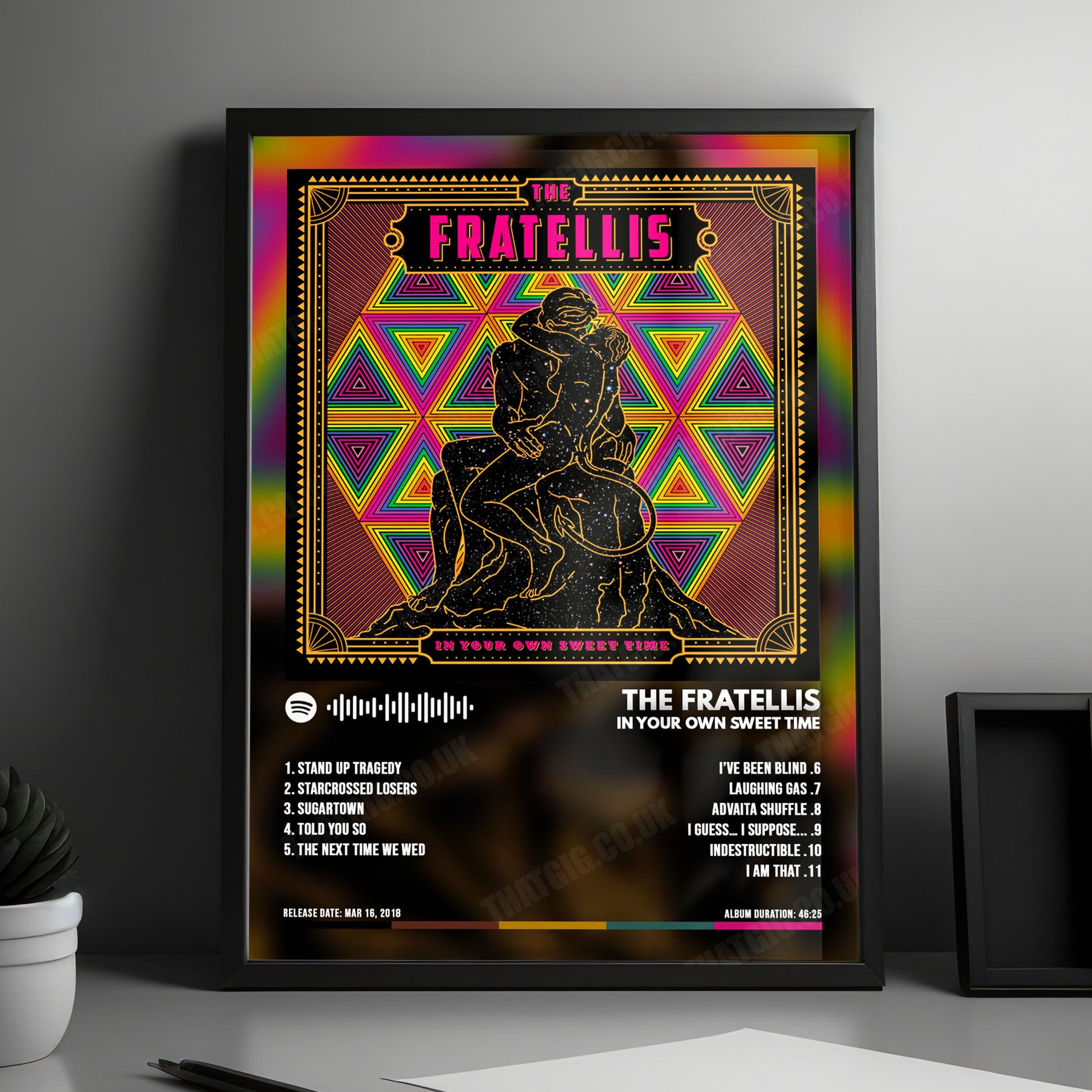 The Fratellis "In Your Own Sweet Time" Album Cover Poster - with Complete Tracklist