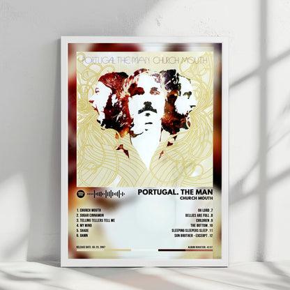 Portugal. The Man "Church Mouth" Album Cover Poster - with Complete Tracklist