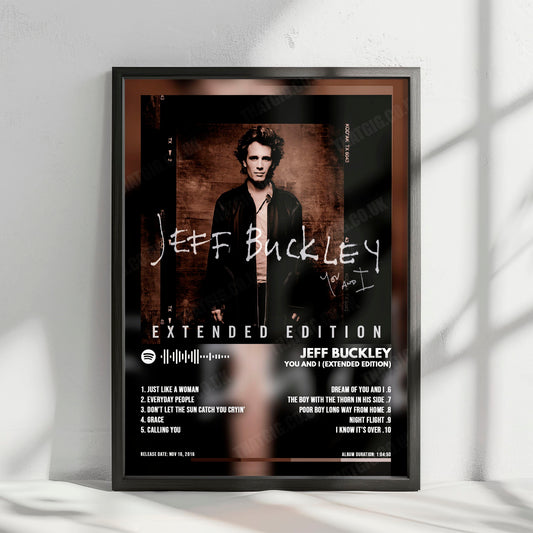 Jeff Buckley "You and I (Extended Edition)" Album Cover Poster - with Complete Tracklist