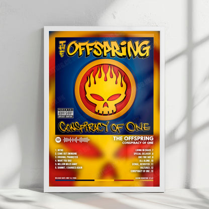 The Offspring "Conspiracy of One " Album Cover Poster - with Complete Tracklist
