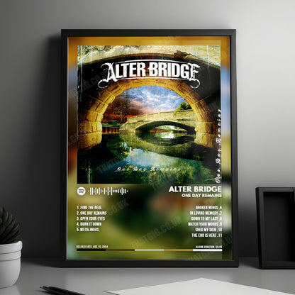 Alter Bridge "One Day Remains" Album Cover Poster - with Complete Tracklist