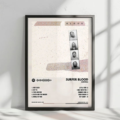 Surfer Blood "Covers" Album Cover Poster - with Complete Tracklist
