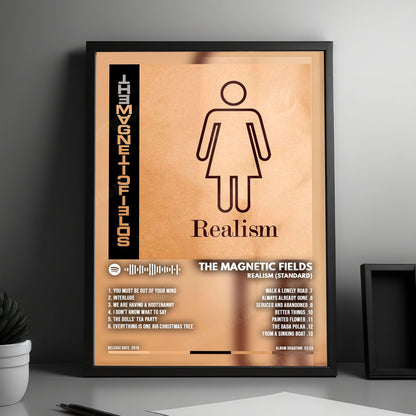 The Magnetic Fields "Realism" Album Cover Poster - with Complete Tracklist