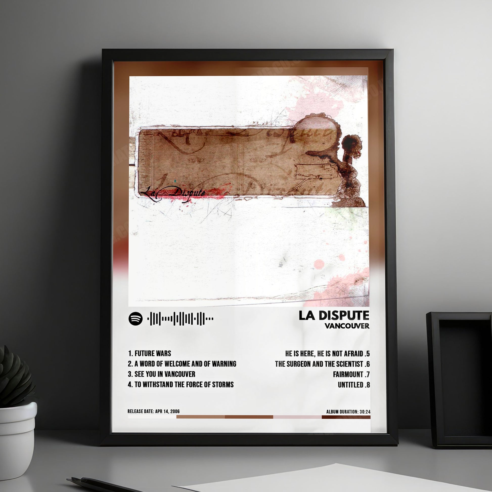 La Dispute "Vancouver" Album Cover Poster - with Complete Tracklist
