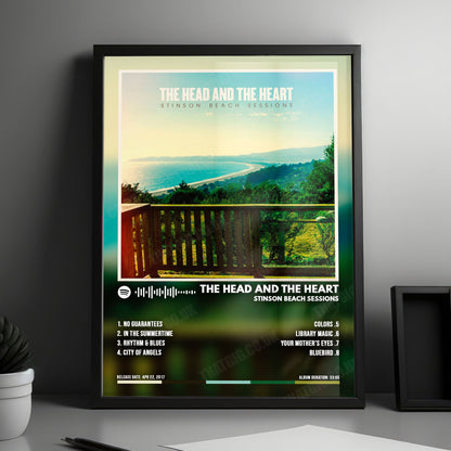 The Head and the Heart "Stinson Beach Sessions" Album Cover Poster - with Complete Tracklist